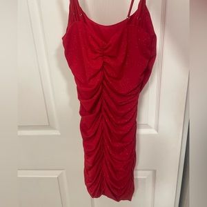 Lucy in the Sky mini red dress.